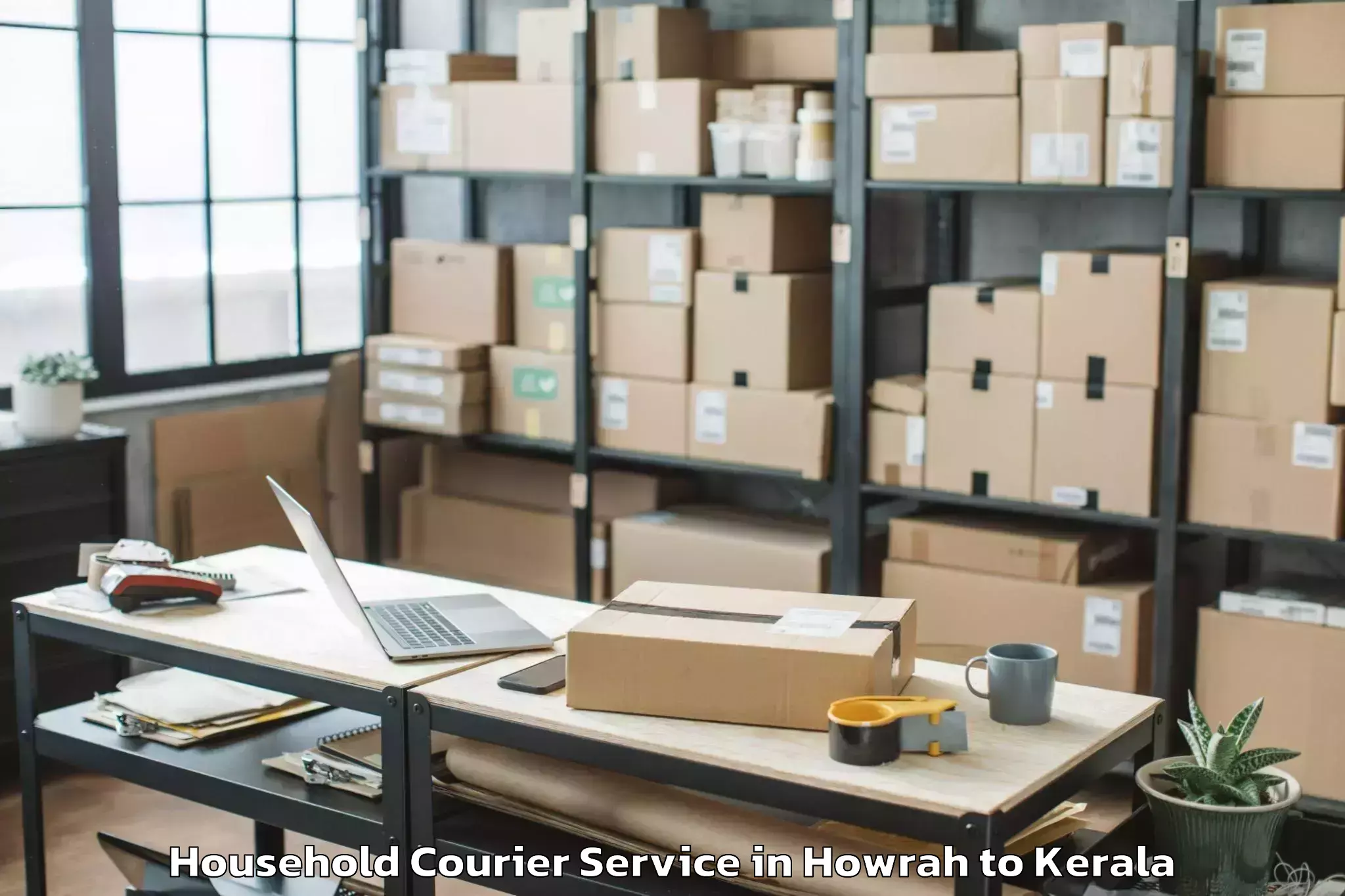 Book Your Howrah to Kollam Household Courier Today